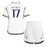 Real Madrid Lucas Vazquez #17 Domaci Dres za djecu 2023-24 Kratak Rukav (+ Kratke hlače)